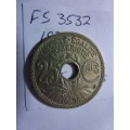 1938 France 25 centimes