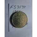1966 France 1/2 franc