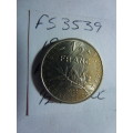 1972 France 1/2 franc