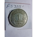 1949 France 1 franc