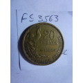 1950 France 20 franc