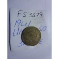 1941 Union of South Africa 3 pence