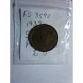 1939 Great Britain farthing (1/4 penny)