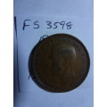 1943 Great Britain 1/2 penny