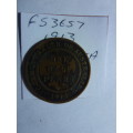 1913 Australia 1/2 penny