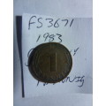1983 Germany - Federal Republic 1 pfennig
