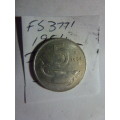 1954 Italy 5 lira