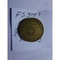 1950 Germany - Federal Republic 5 Pfennig