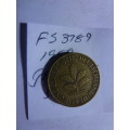 1950 Germany - Federal Republic 5 Pfennig