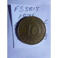1976 Germany - Federal Republic 10 Pfennig