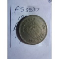 1964 Rhodesia 1 shilling / 10 cents
