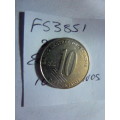 2000 Ecuador 10 centavos
