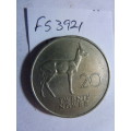 1968 Zambia 20 ngwee