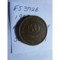 1953 Mozambique 50 centavos