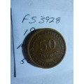 1953 Mozambique 50 centavos