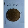 2012 Mauritius 5 cents
