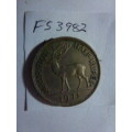 1971 Mauritius 1/2 rupee