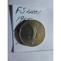 1965 France 1/2 franc
