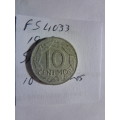 1959 Spain 10 centimos