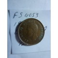 1945 Union of South Africa 1/2 penny