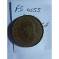 1950 Union of South Africa 1/4 penny