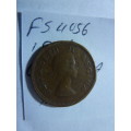 1956 Union of South Africa 1/4 penny