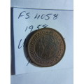 1958 Union of South Africa 1/4 penny