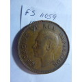 1945 Union of South Africa 1 penny