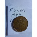 1989 Republic of South Africa 1 cent