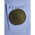 1969 France 10 centimes