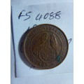 1944 Union of South Africa 1/4 penny