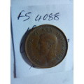 1944 Union of South Africa 1/4 penny