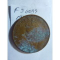 1936 Union of South Africa 1 penny