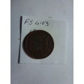 1953 Union of South Africa 1/4 penny