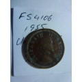 1955 Union of South Africa 1/4 penny