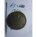 1964 Rhodesia 6 pence / 5 cent