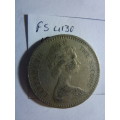 1964 Rhodesia 2 shilling / 20 cents