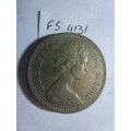 1964 Rhodesia 2 shilling / 20 cents
