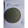 1952 Belgium 1 franc