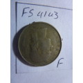 1970 Belgium 1 franc