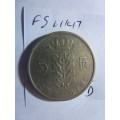 1949 Belgium 5 franc