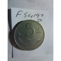 1951 Italy 5 lire