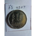 1963 Argentina 10 pesos