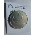 1967 Italy 5 lire