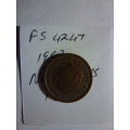 1957 Netherlands 1 cent