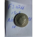1948 Netherlands 10 cent