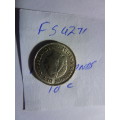 1955 Netherlands 10 cent