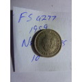 1959 Netherlands 10 cent