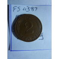 1975 Germany Federal Republic 2 pfennig