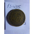 1925 Germany 10 pfennig
